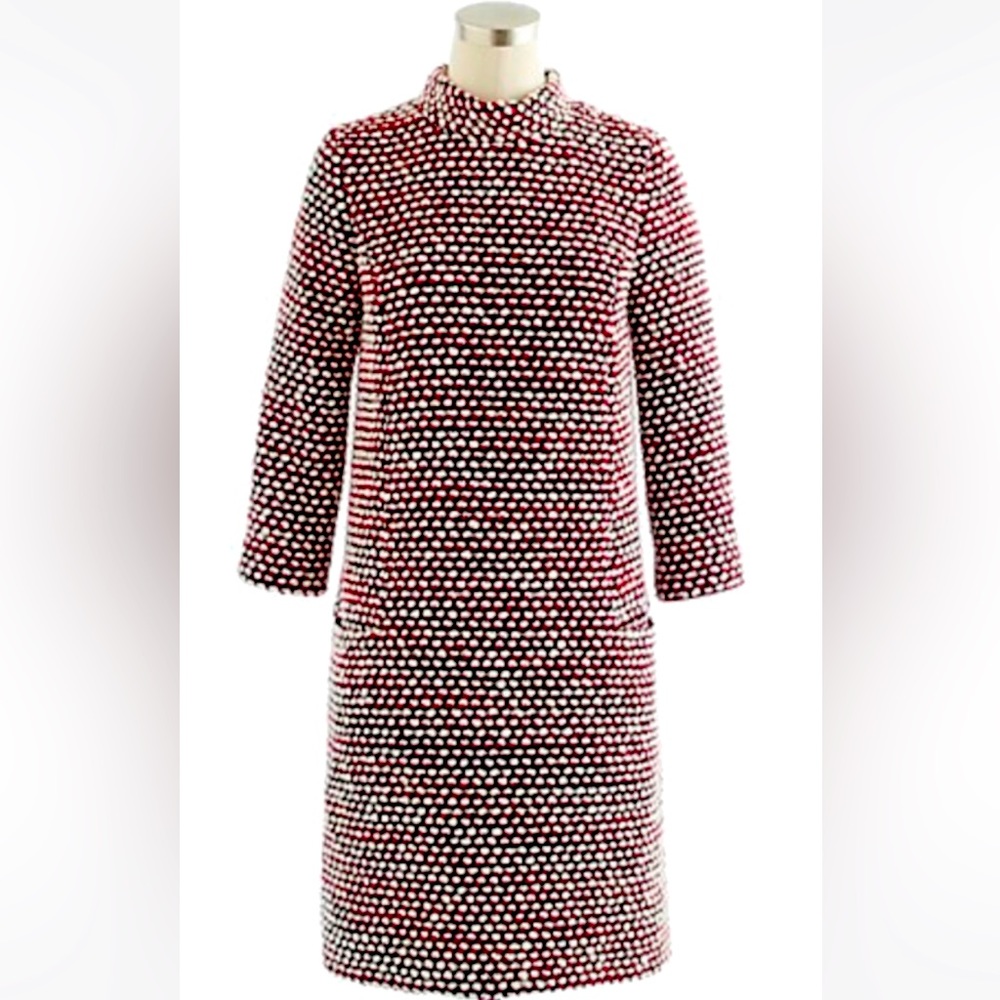 Woven Wool Mini Dress